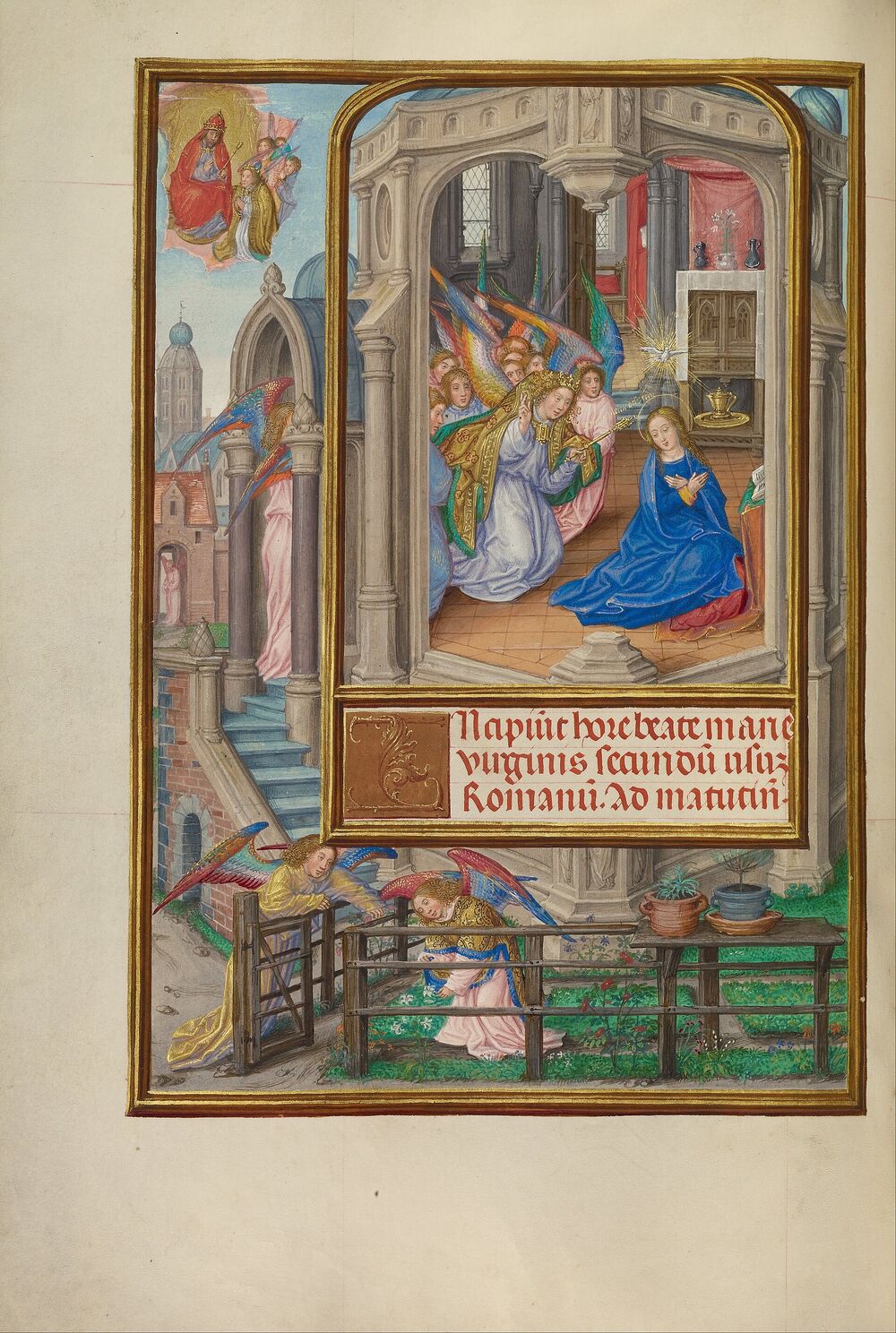 The Annunciation, from the Spinola Hours